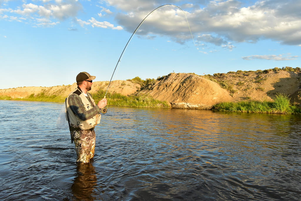 fly fishing with a bubble float